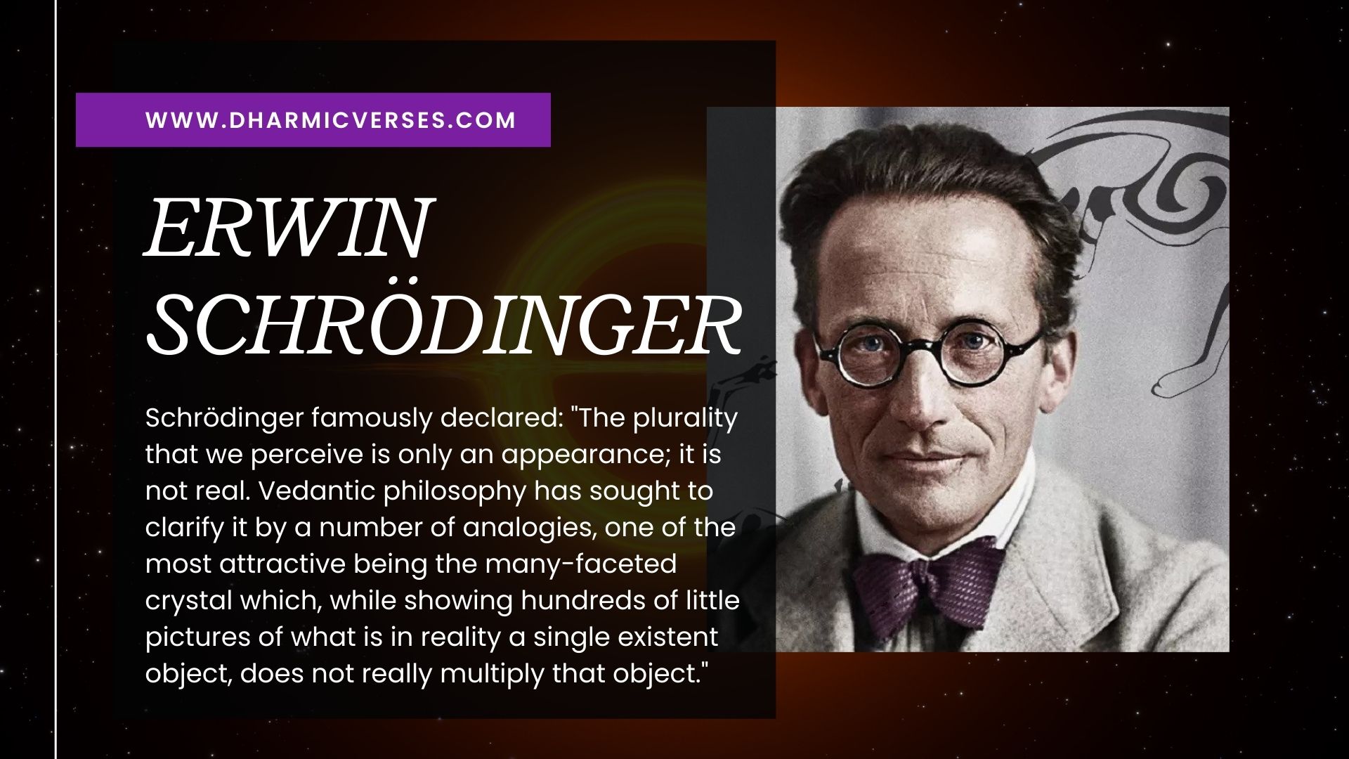 Erwin Schrödinger and Vedanta