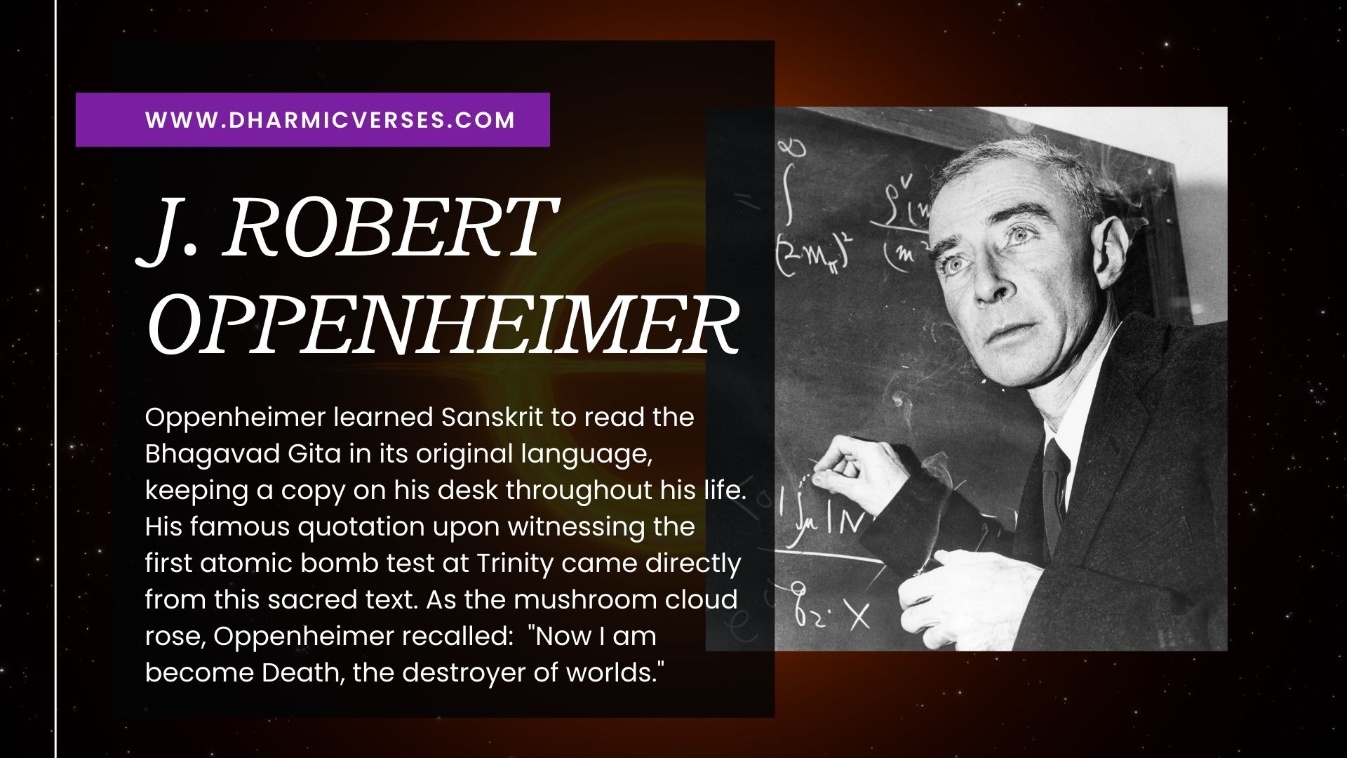 J. Robert Oppenheimer